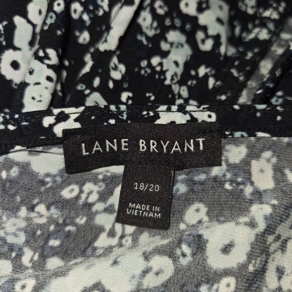 Lane Bryant Floral Sweetheart Neck Stretch Jersey Blouse Too 18/20 - Picture 7 of 8